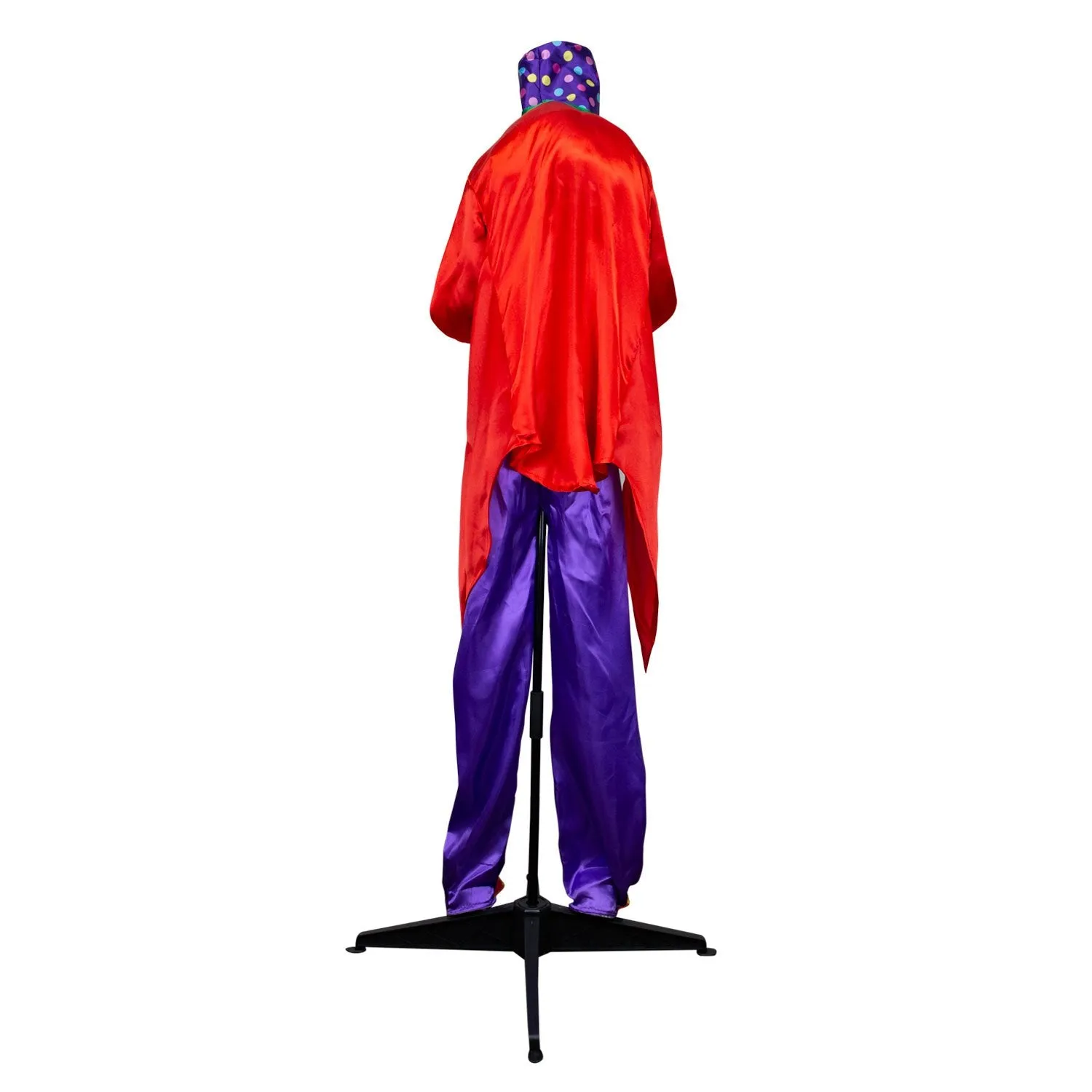 Halloween Animatronics Clown with Candy Dish Prop -Sound Activated
