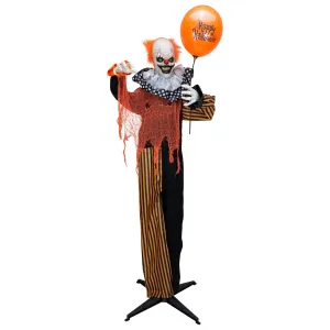 Halloween Animatronics Sound-Activated Clown with Balloon Decoration