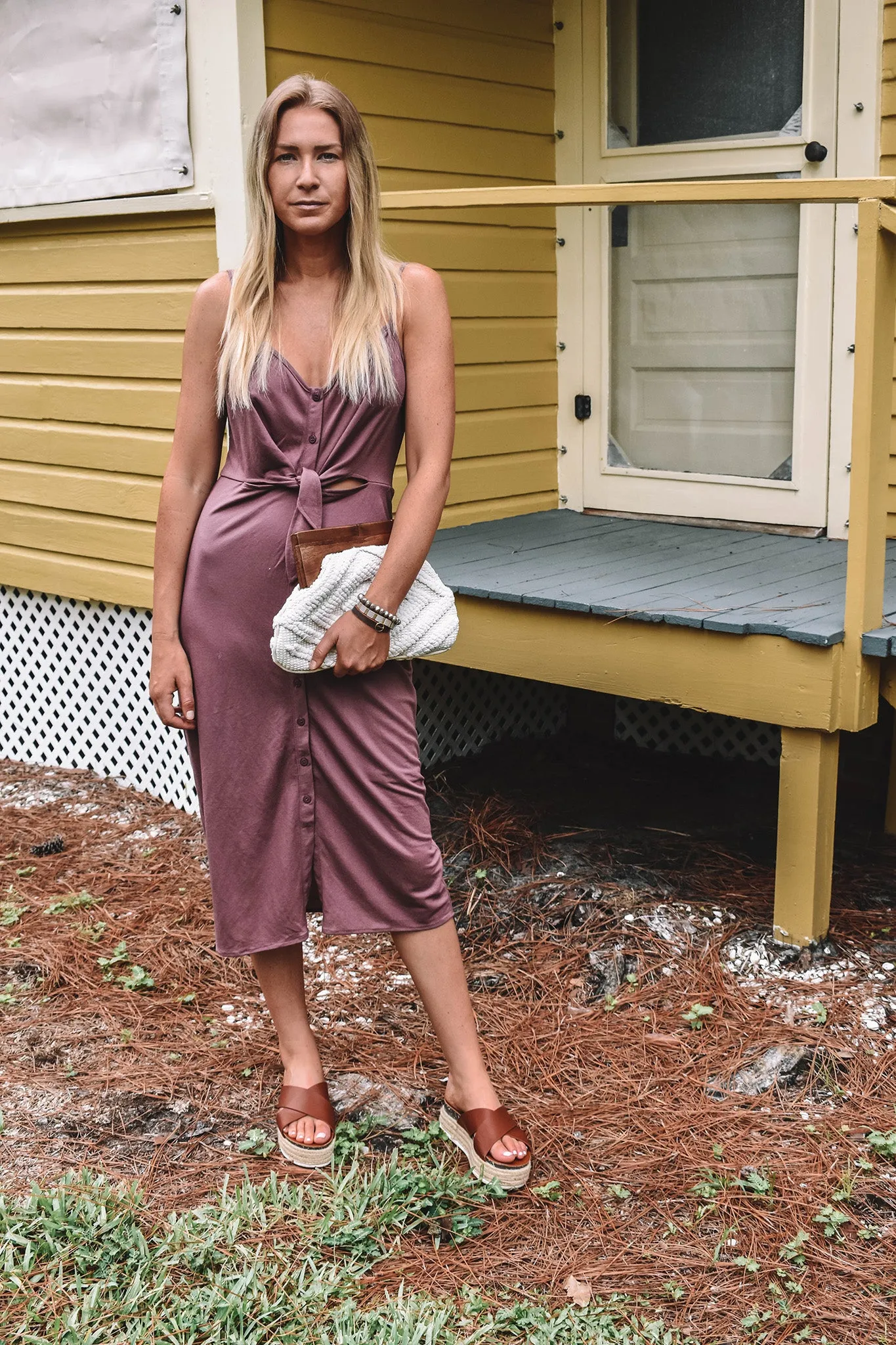 Hampton Button Down Midi Dress
