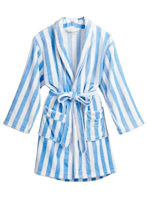 Helena Stripe Robe in Sky