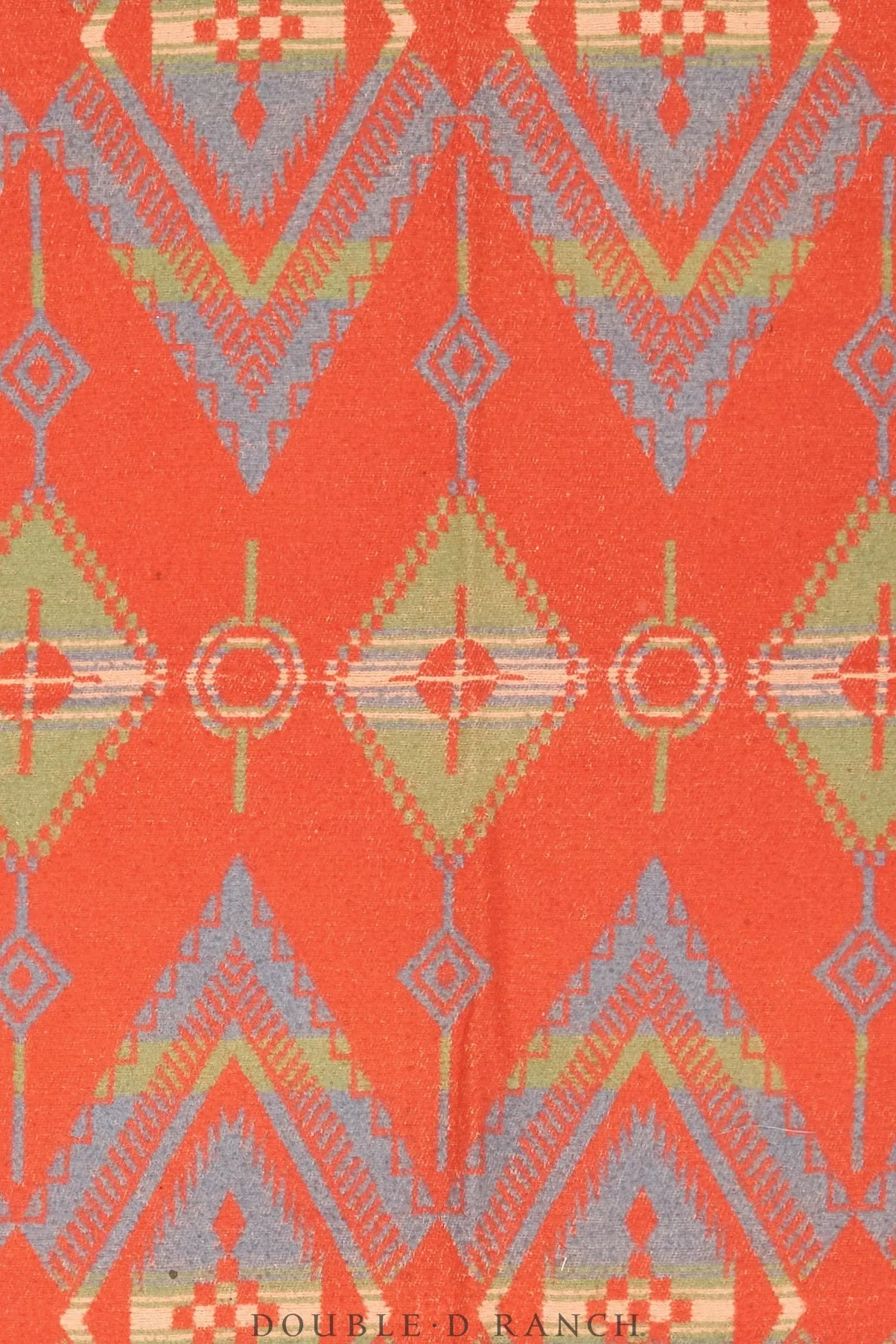 Home, Textile, Camp Blanket, Native American Rug Motifs, Red, Vintage, 161
