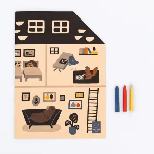 House Shaped Giant Coloring Book