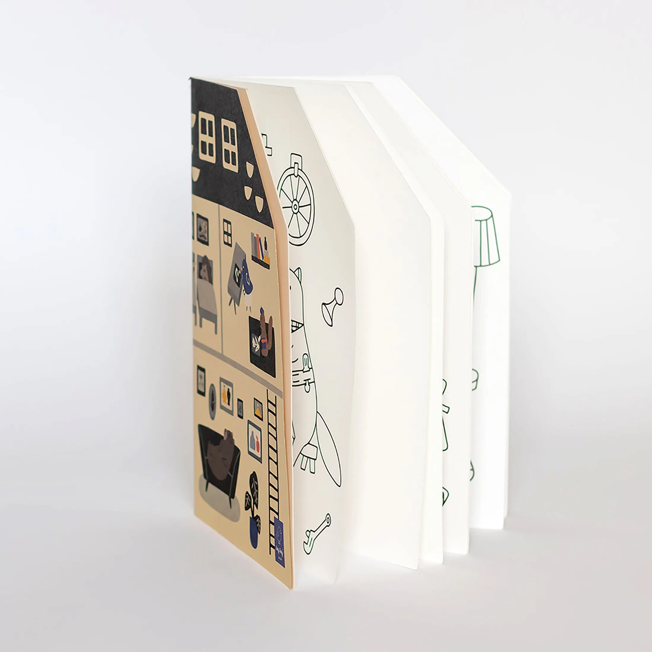 House Shaped Giant Coloring Book