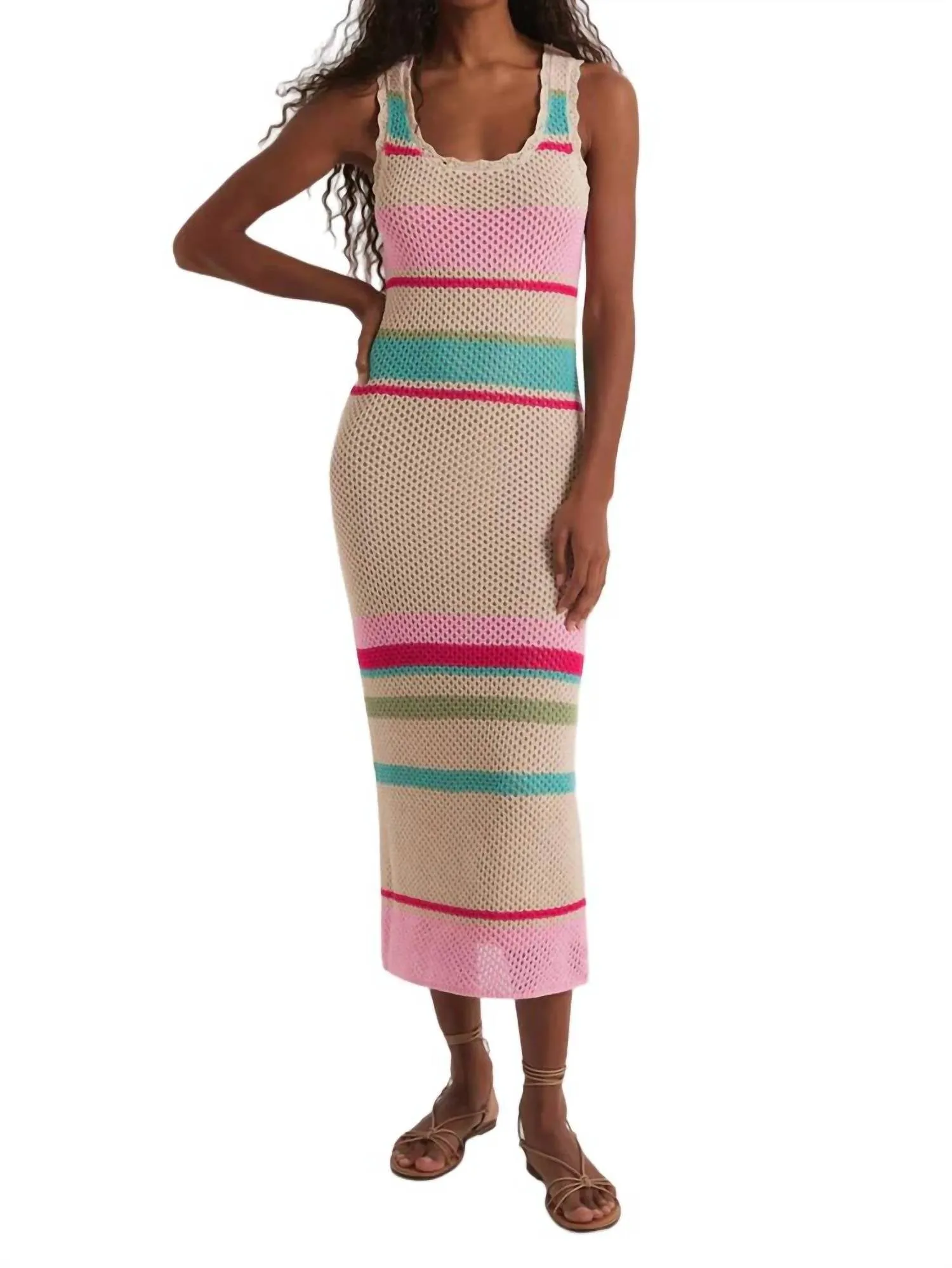 Ibiza Stripe Sweater Dress