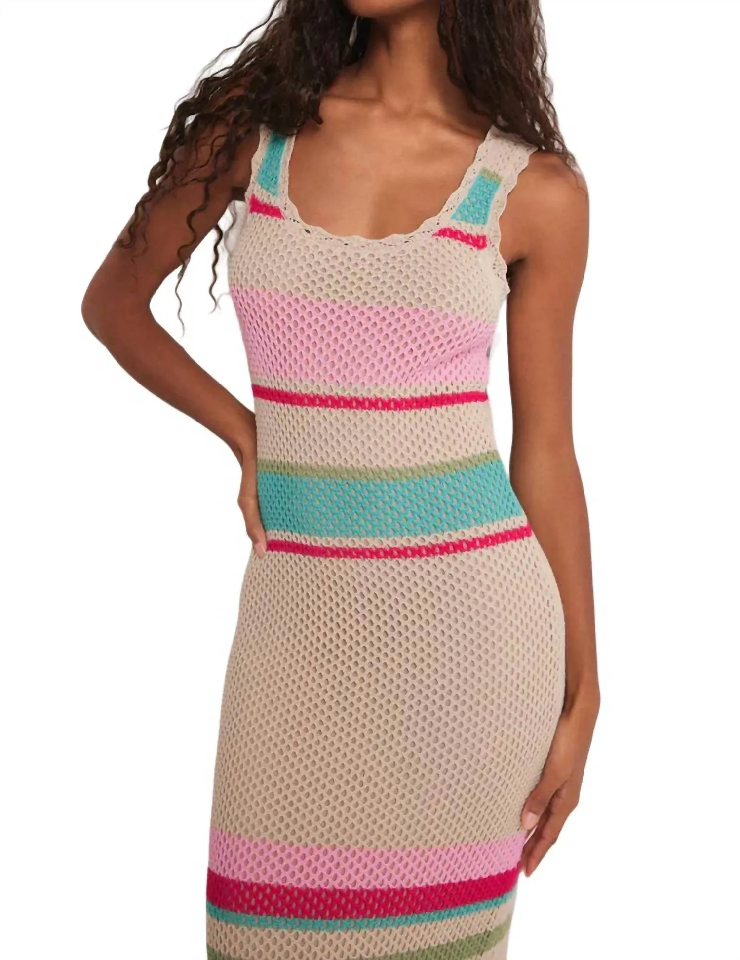 Ibiza Stripe Sweater Dress