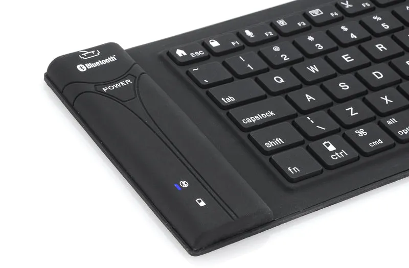 IP67 Bluetooth Wireless Keyboard - Supports PC, Mac, Android   IOS, Flexible Foldable Silicone, Waterproof, Dirt   Dustproof