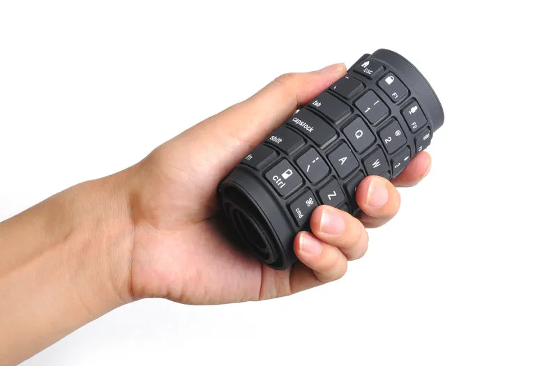 IP67 Bluetooth Wireless Keyboard - Supports PC, Mac, Android   IOS, Flexible Foldable Silicone, Waterproof, Dirt   Dustproof