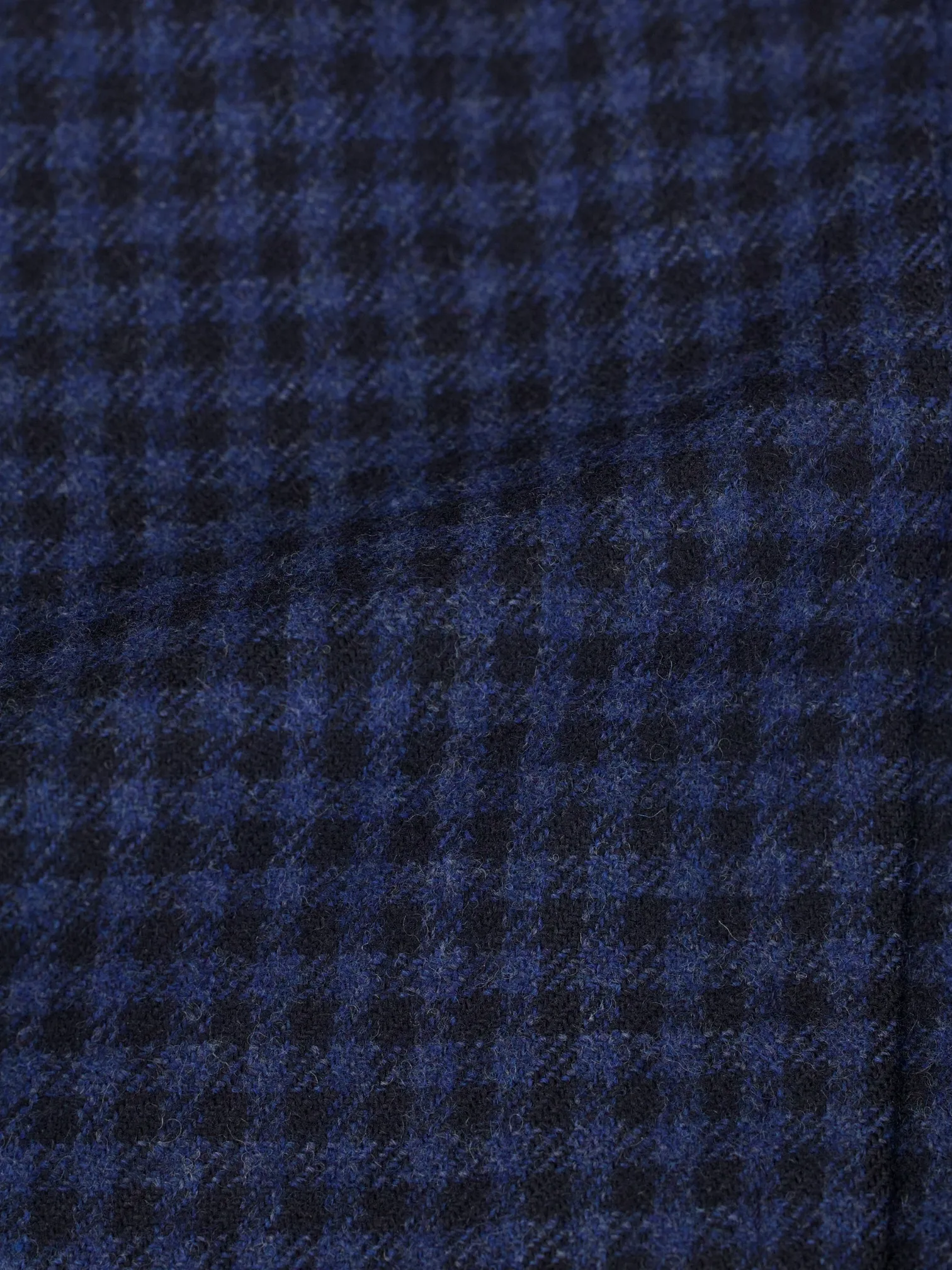 Isaia Blue Wool & Cashmere Gingham-Check Country Jacket