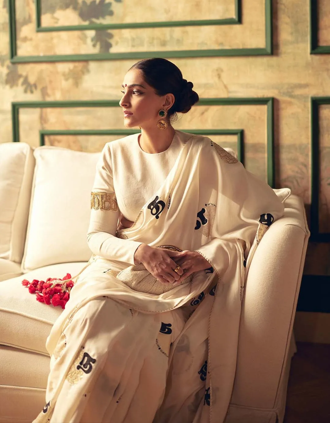 Ivory oh so masaba sari set