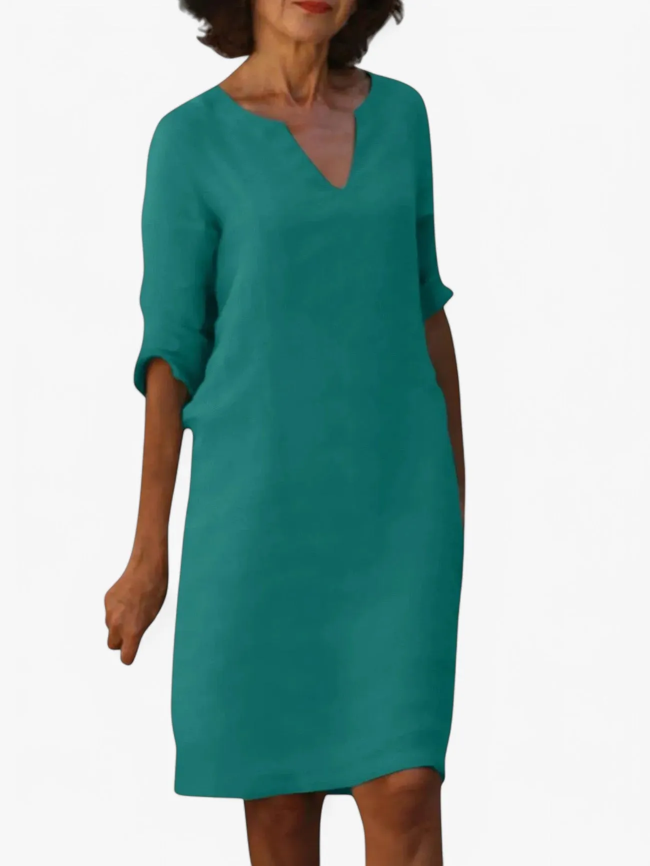 Jada | Women's V-Neck Short Sleeve Summer Dress
