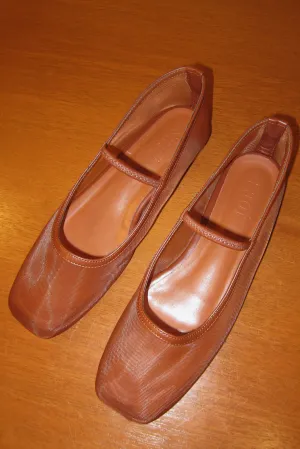 Janet Flats in Caramel