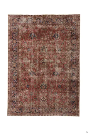 'Jasmine' Turkish Vintage Area Rug - 7’10” x 11”
