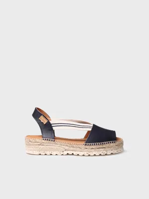 Jute platform sandal for women - ESTEL-SW