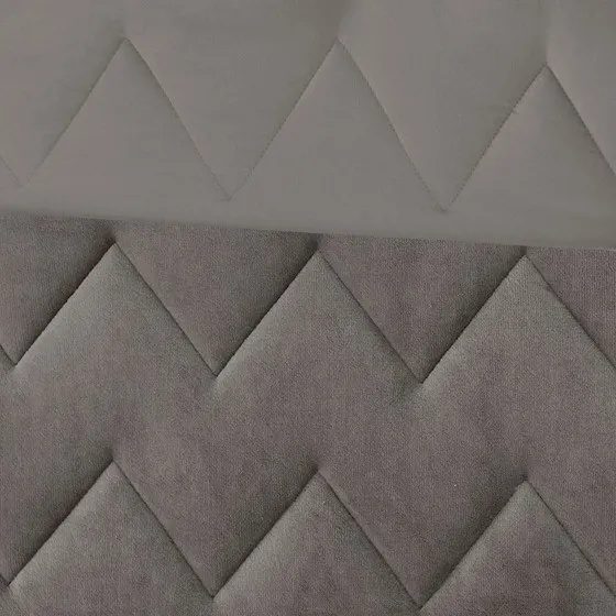 Kai Quilted Reversible Microfiber to Plush Comforter Set (Grey)