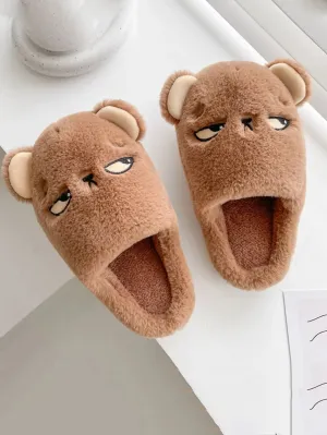 Kawaii Cartoon Men's Cozy Cotton Slippers 🐾✨ | Fun Indoor Footwear for Couples! 🏡❤️
