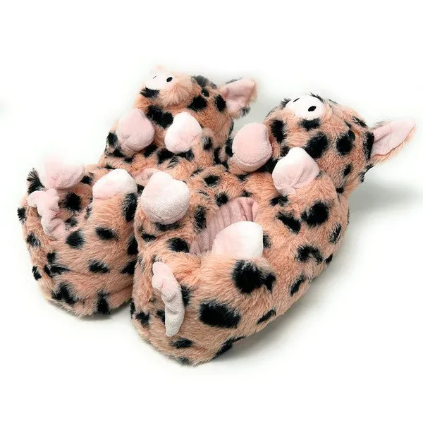 Kid's Piggy Hugs Cute Plush Animal Slippers