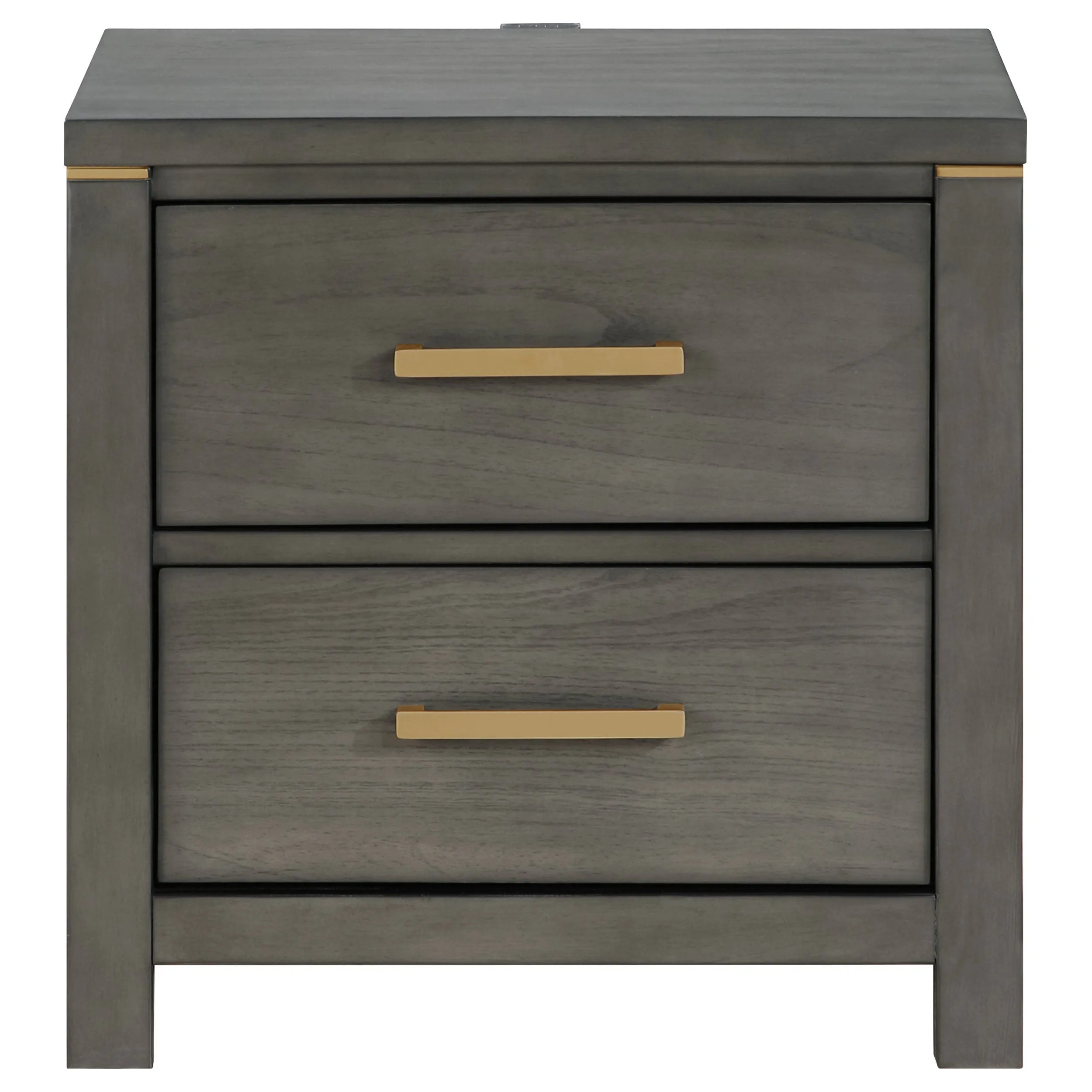 Kieran 2-drawer Nightstand Grey