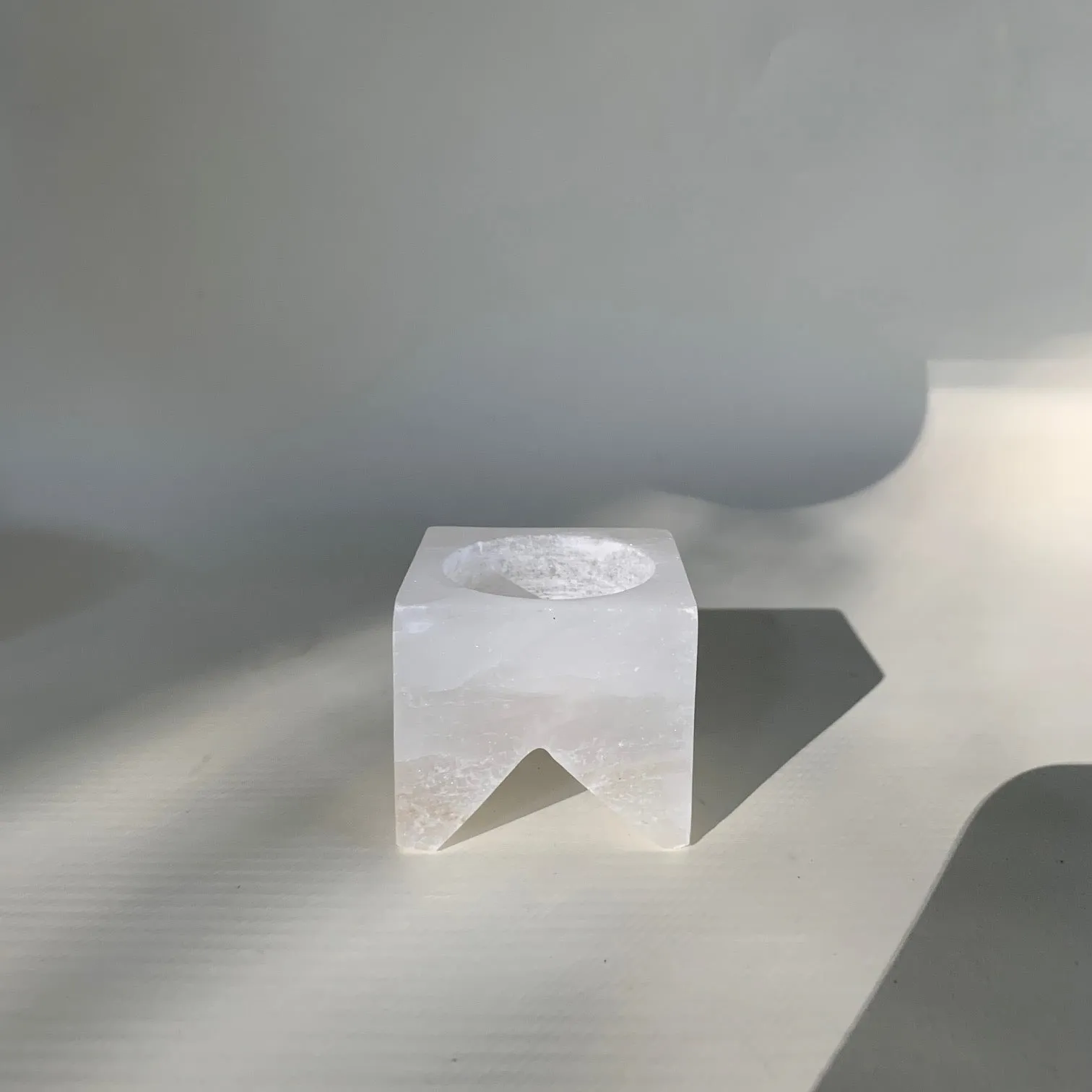 King Alabaster Taper and Votive Holder