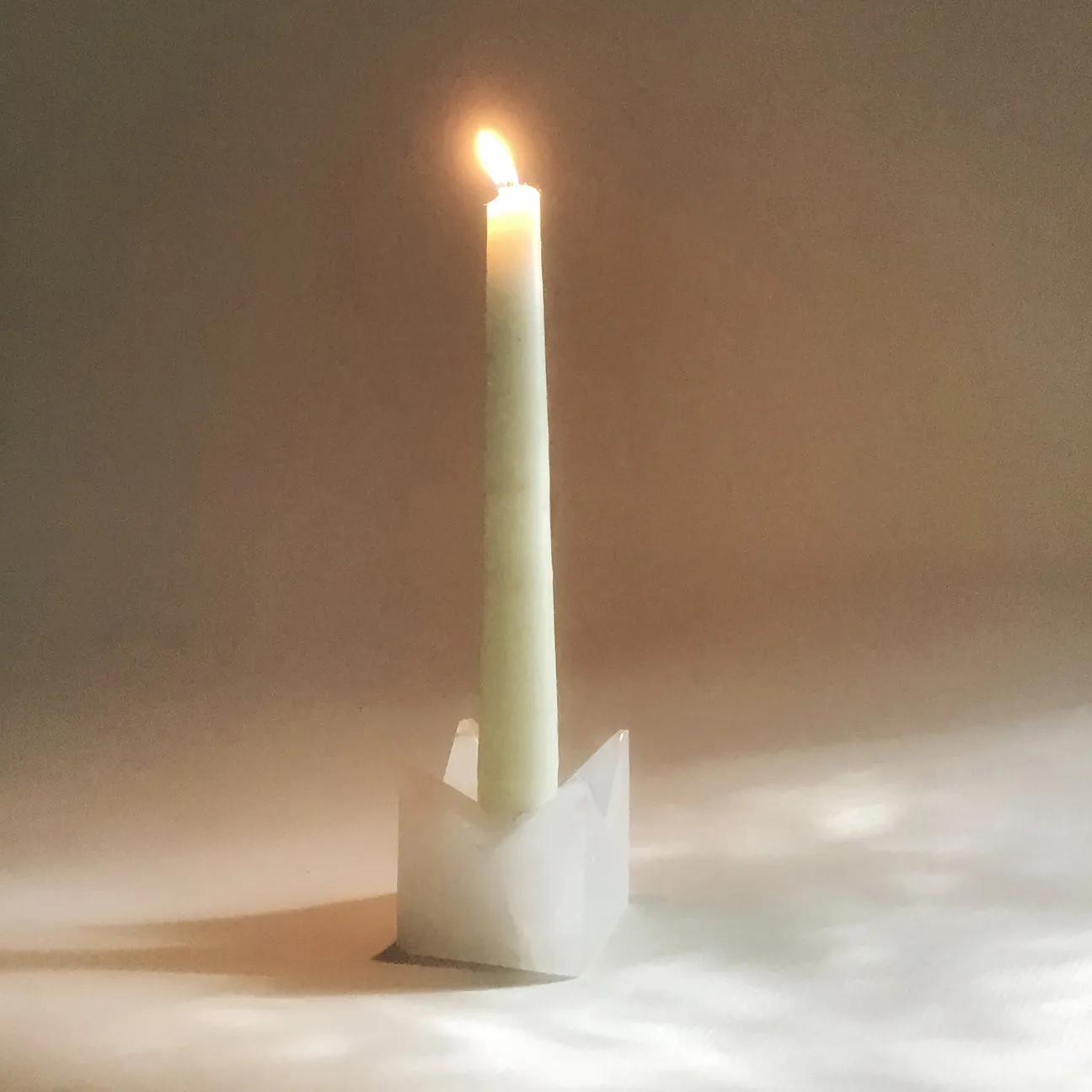 King Alabaster Taper and Votive Holder
