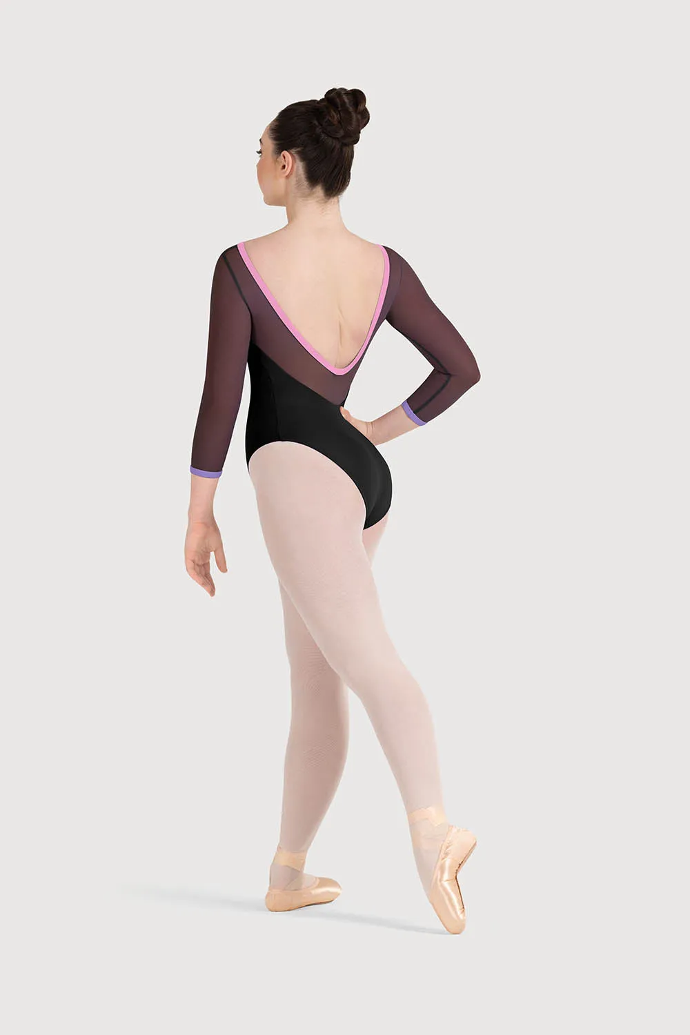 LB5249 - Bloch Cilla Sweetheart Mesh Womens 3/4 Sleeve Leotard