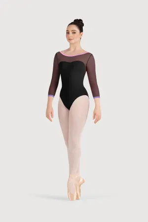 LB5249 - Bloch Cilla Sweetheart Mesh Womens 3/4 Sleeve Leotard