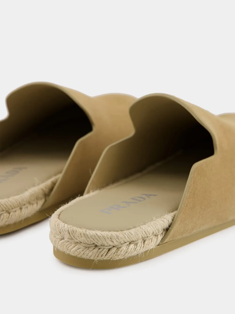 Light Brown Suede Mules