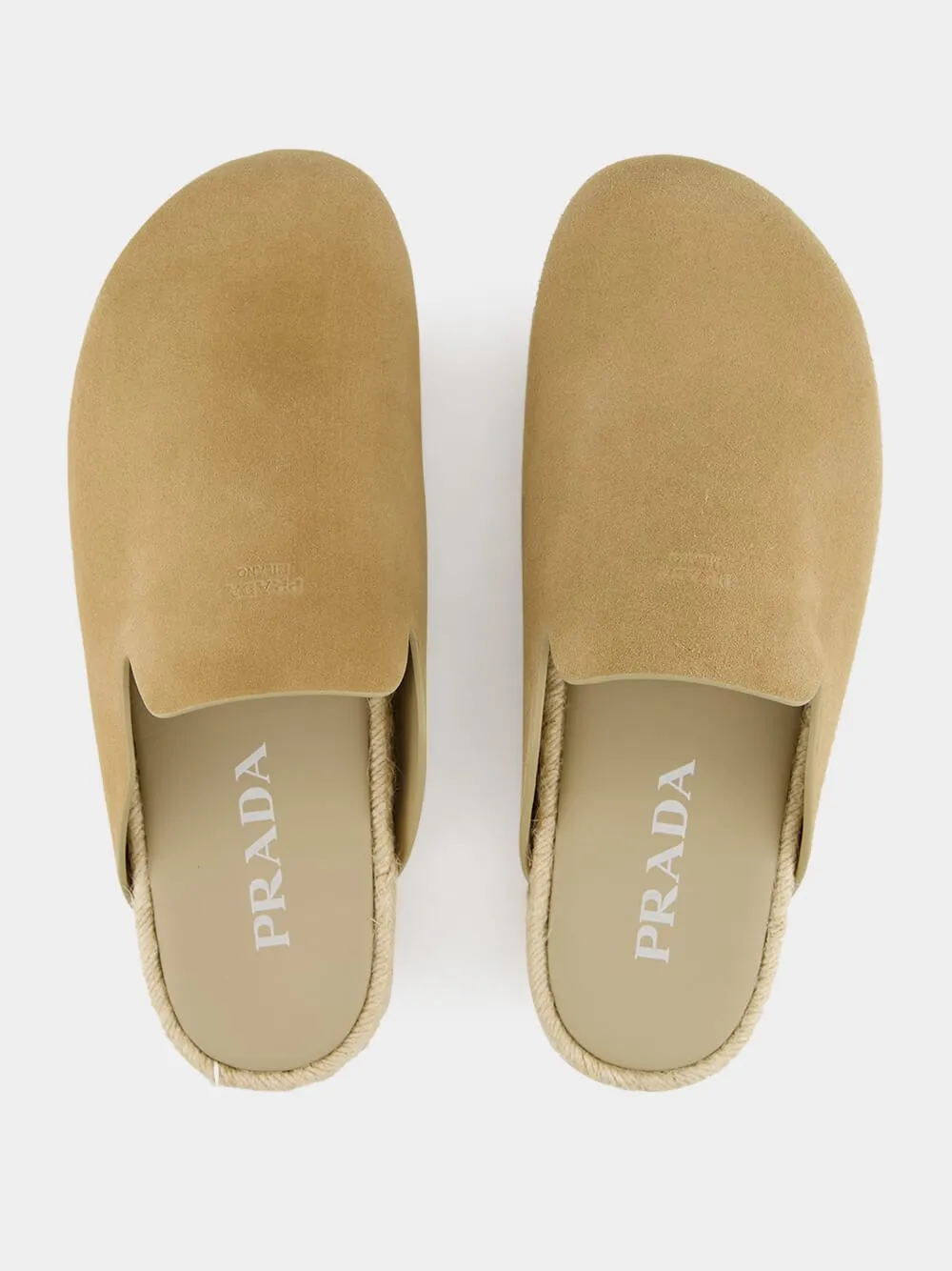 Light Brown Suede Mules