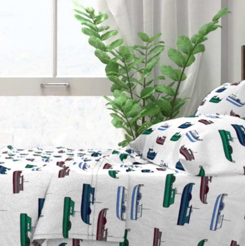 Limited Edition Gillnet Fishing Boats Sheets, Duvet or Blanket