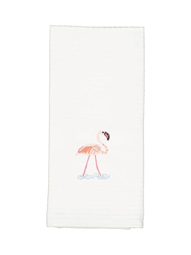 Linen House Flamingo Tea Towel
