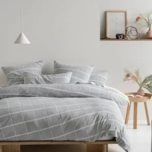 Linen House Grey  Leonard Duvet Cover Set
