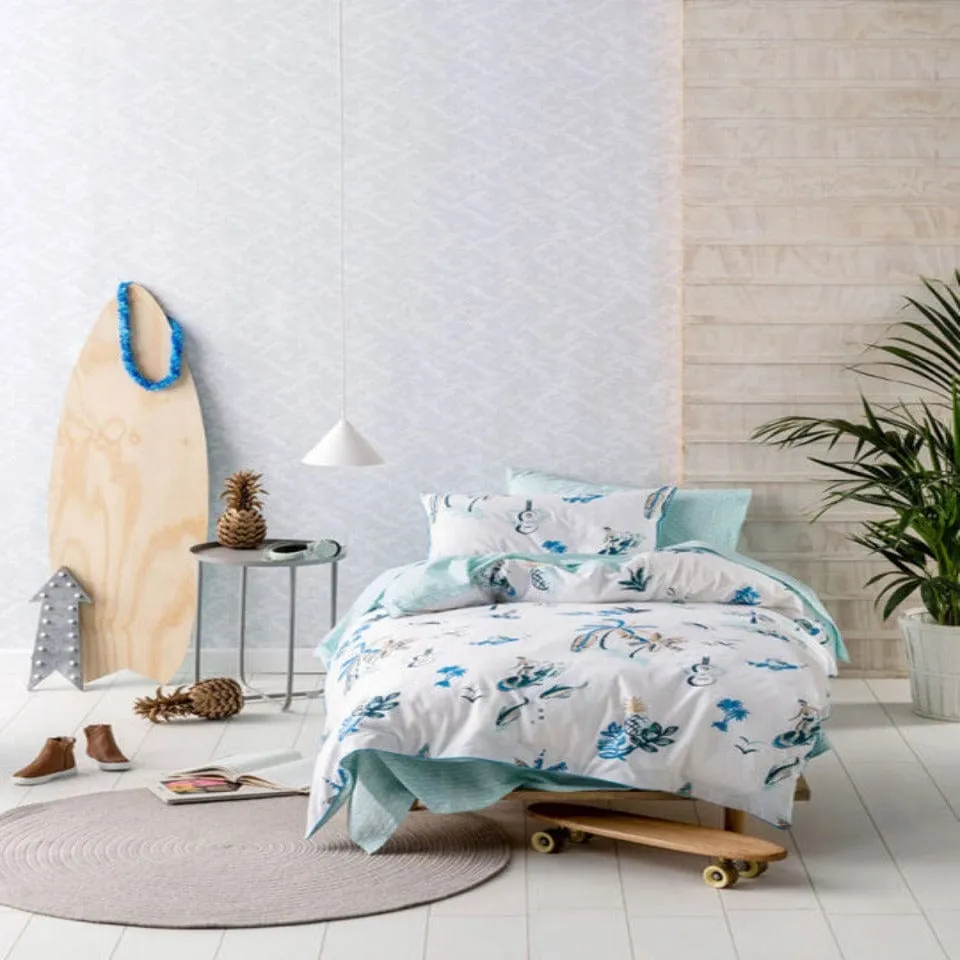 Linen House Hiccups Blue Surfari Duvet Cover Set