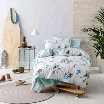 Linen House Hiccups Blue Surfari Duvet Cover Set