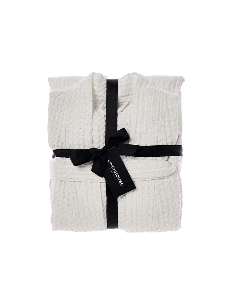Linen House Keaton Bathrobe Extra Large