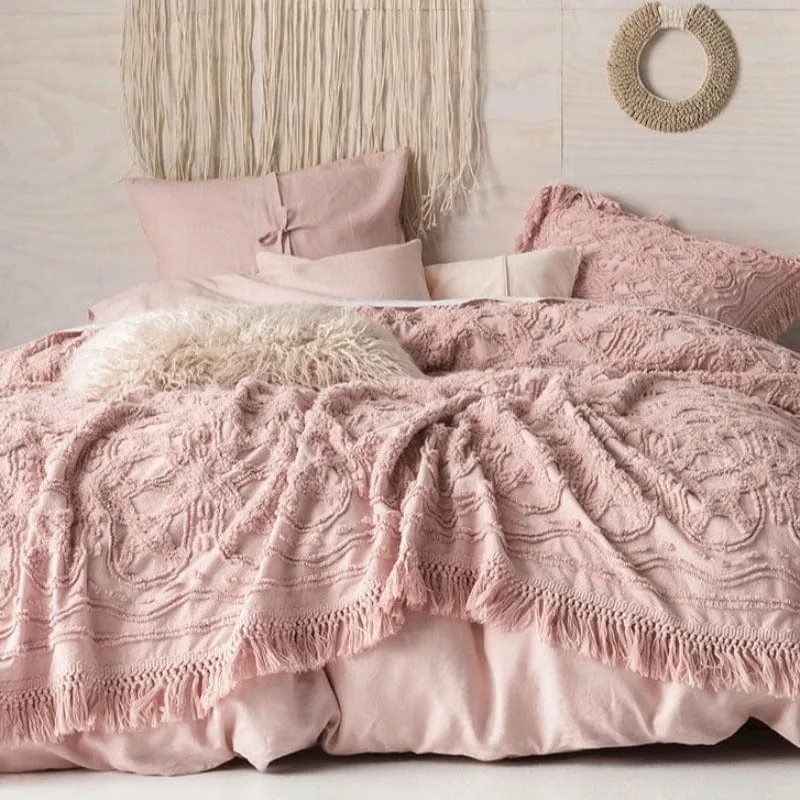 Linen House King Bed Cover Rose Somers Throw