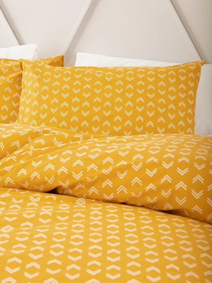 Linen House Marlow Mustard Duvet Cover Set