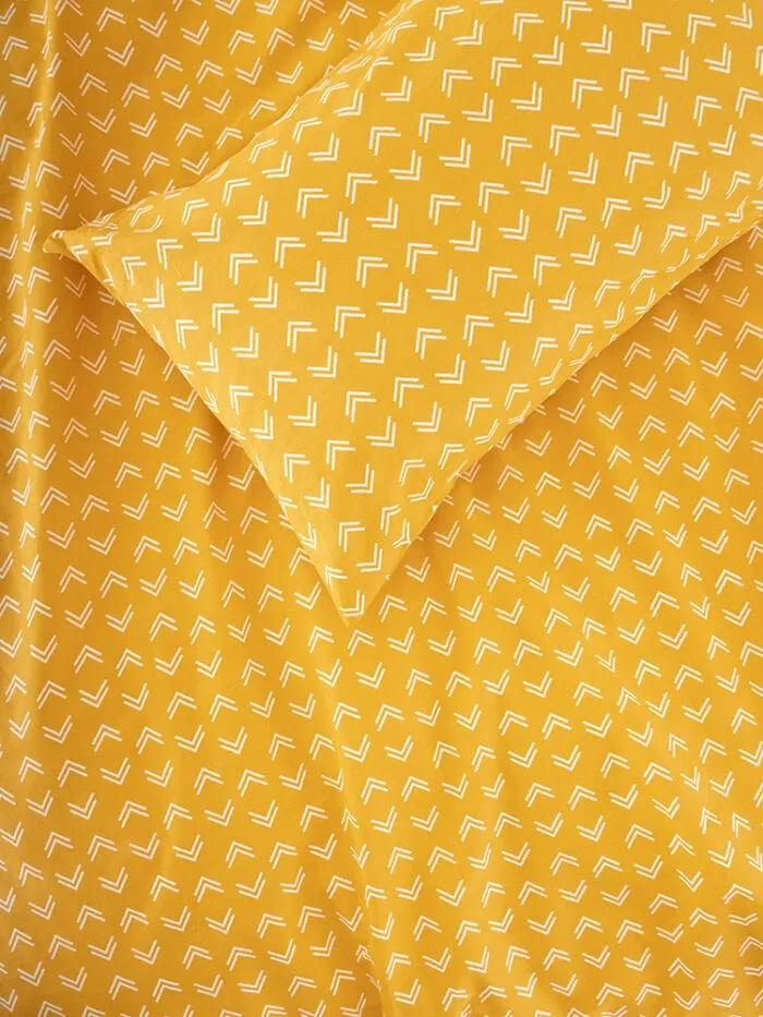 Linen House Marlow Mustard Duvet Cover Set