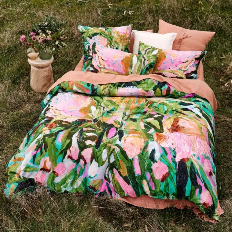 Linen House Multi Just Start Somewhere Duvet Cover Set