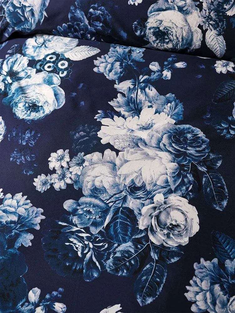 Linen House Navy Jardin Duvet Cover Set