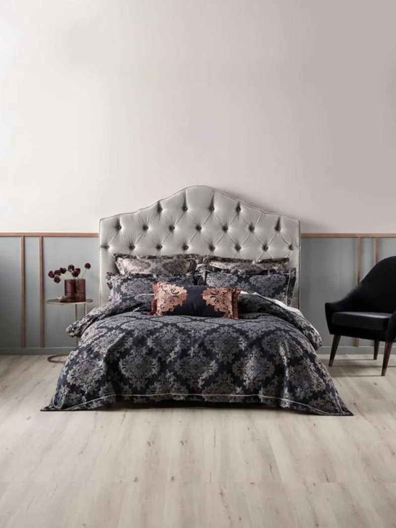 Linen House  Navy Yvette Duvet Cover Set
