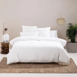 Linen House Providence White Duvet Cover Set