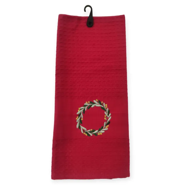 Linen House Red Floral Tea Towel 44x65cm