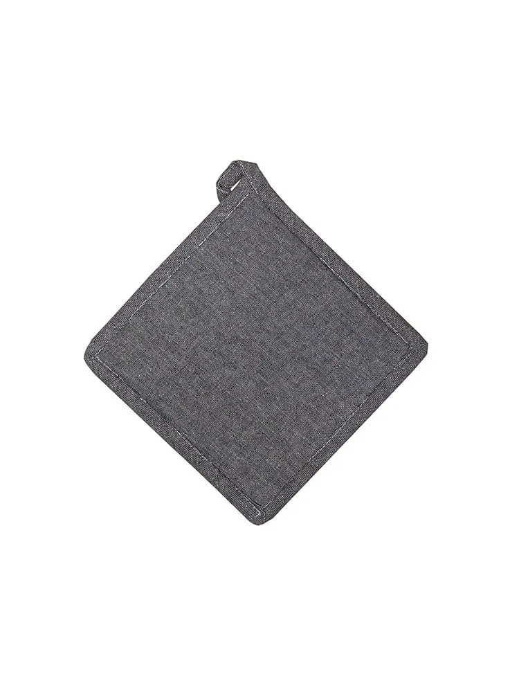 Linen House Revana Chambray Black Pot Holder