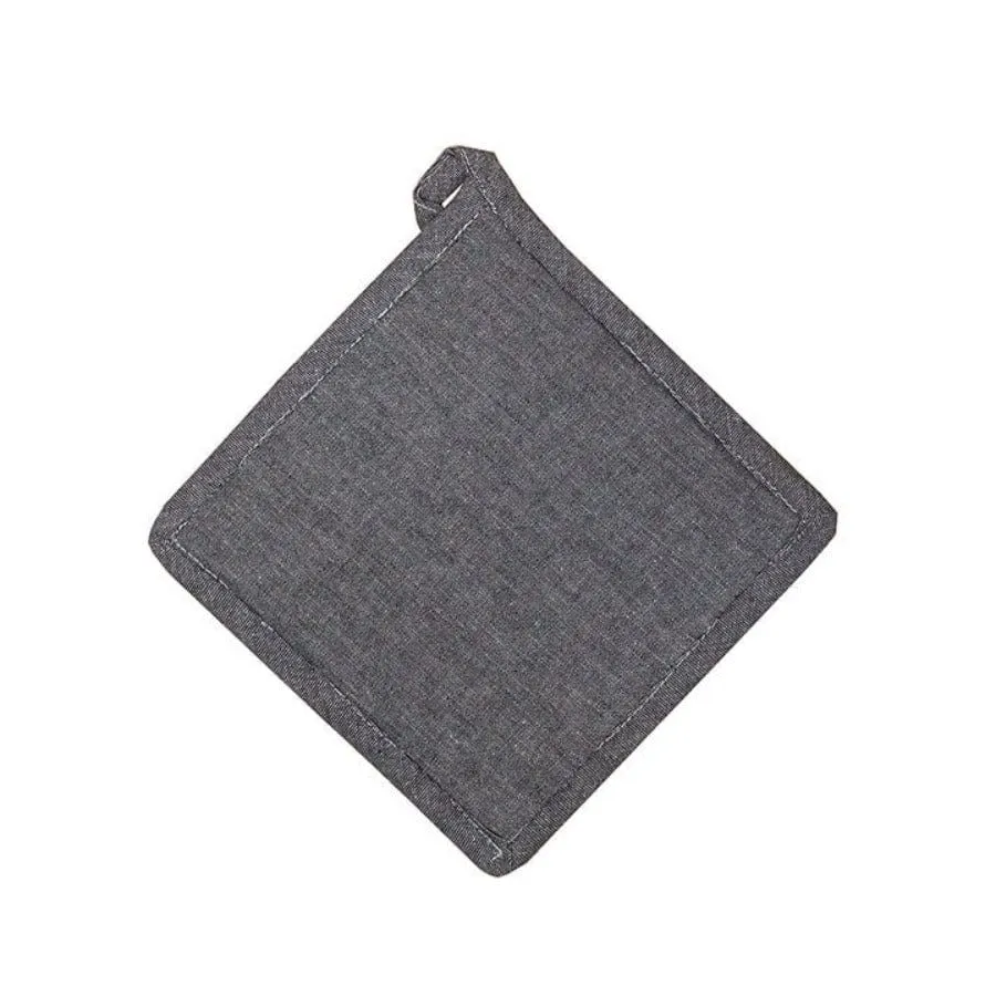 Linen House Revana Chambray Black Pot Holder