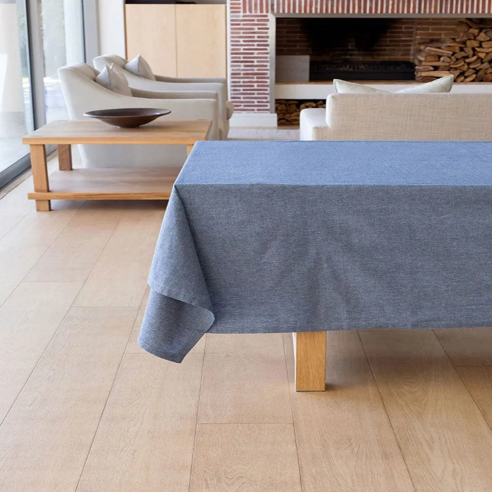 Linen House Revana Chambray Navy Tablecloth