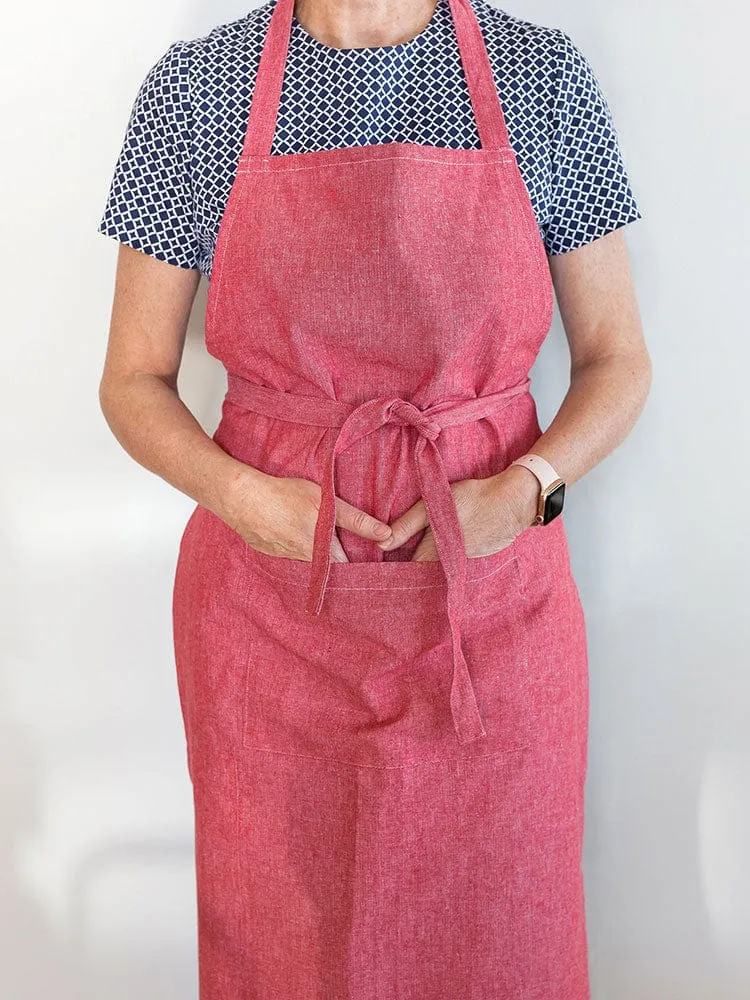 Linen House Revana Red Apron