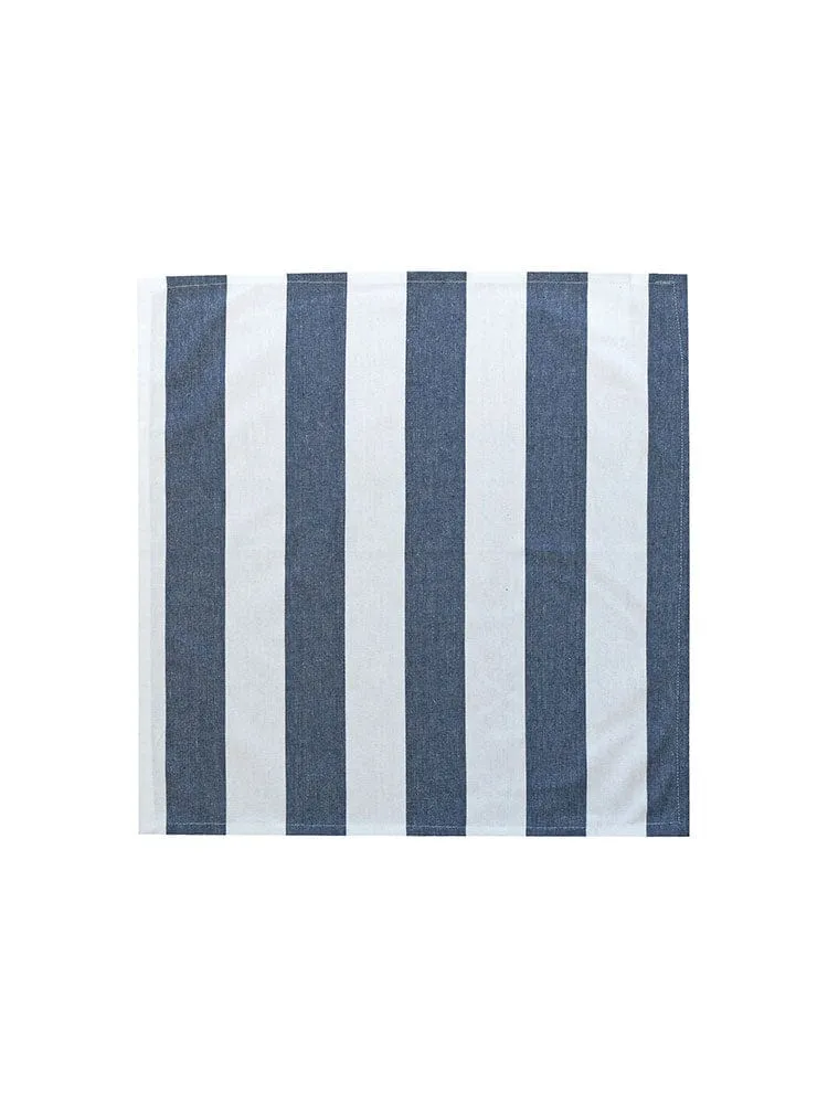 Linen House Revana Stripe Navy Tablecloth