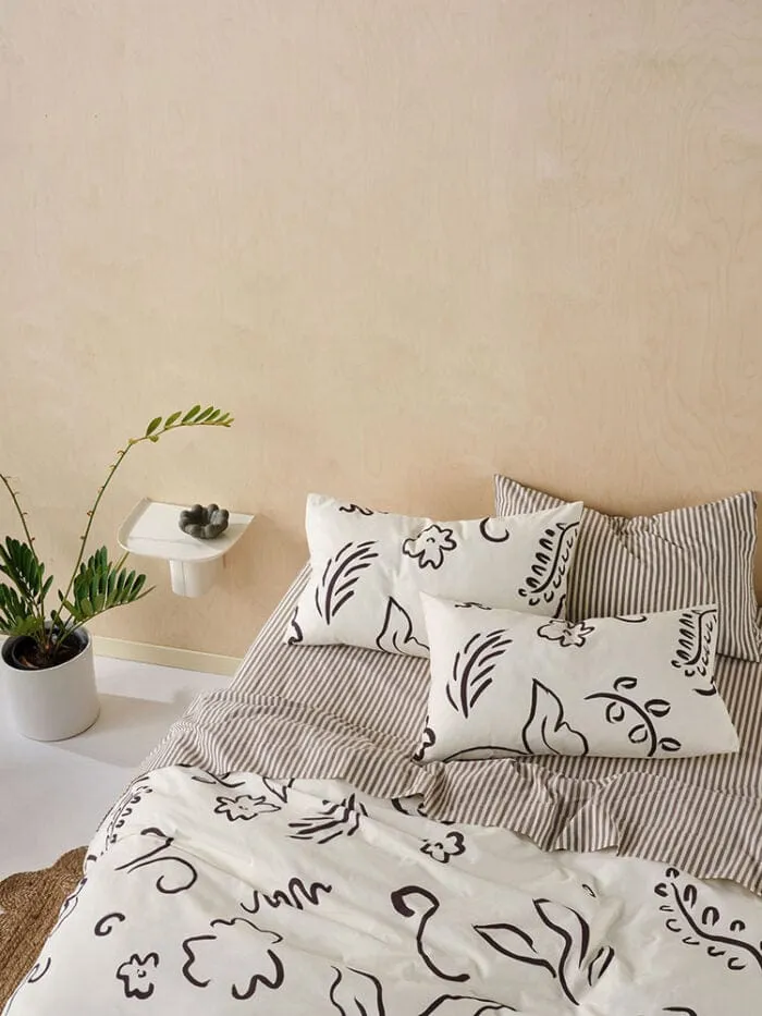 Linen House Vanilla Kenzi Duvet Cover Set