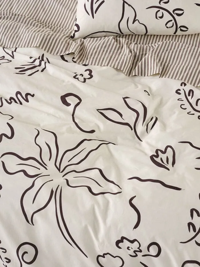 Linen House Vanilla Kenzi Duvet Cover Set