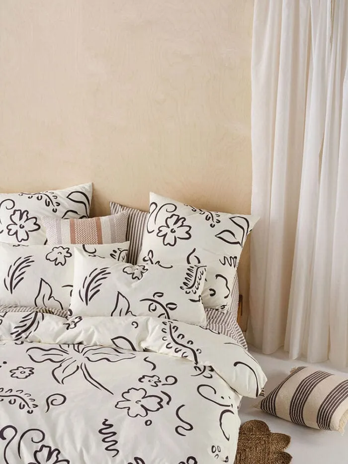 Linen House Vanilla Kenzi Duvet Cover Set