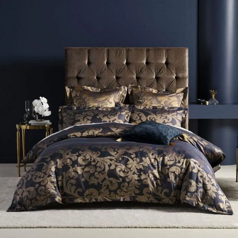 Linen House Verity Navy Duvet Cover Set